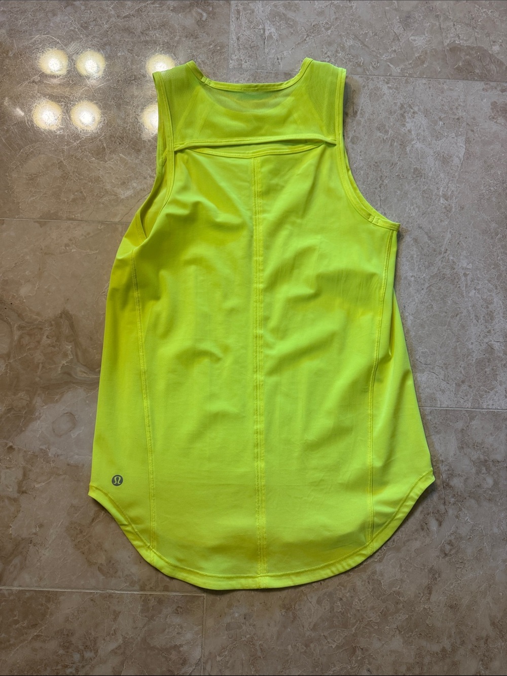 lululemon athletica Neon Yellow Racerback Tank